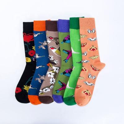 China High Quality Sustainable Cotton Funny Happy Socks Happy Feet Bumps Mens Funny Socks for sale