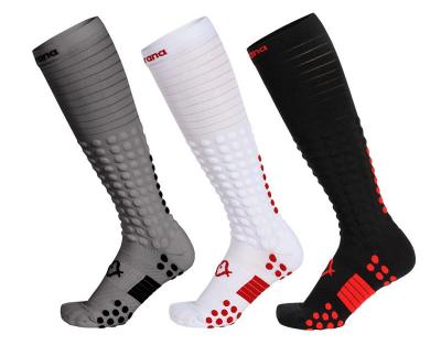 China Antibacterial Outdoor Breathable Long Running Socks Tube Calf High Compression Socks Unisex Wholesale for sale