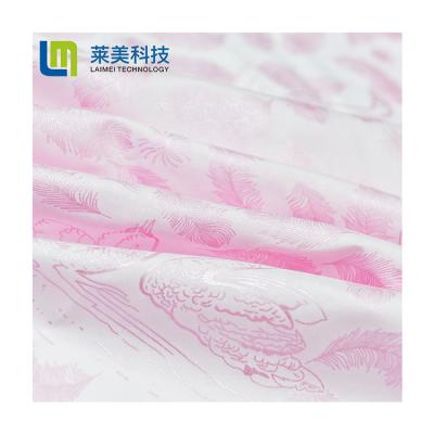 China Newest Pink Polyester 100% Digital Printing Bulk Pearl Chiffon Fabric Anti-Static for sale