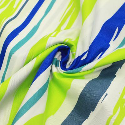 China Breathable High Quality Soft Soft Stripe Bed Sheet Fabric Dispersion Printed for sale