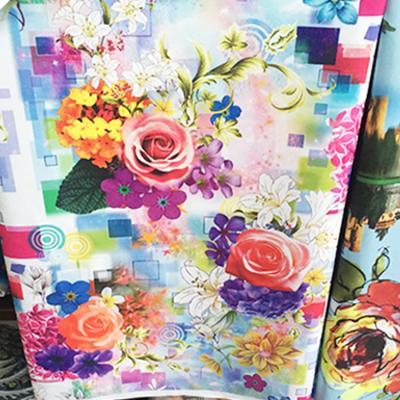 China Memory Textile Material Landscape Pattern Printed 100% Polyester Fabric for sale