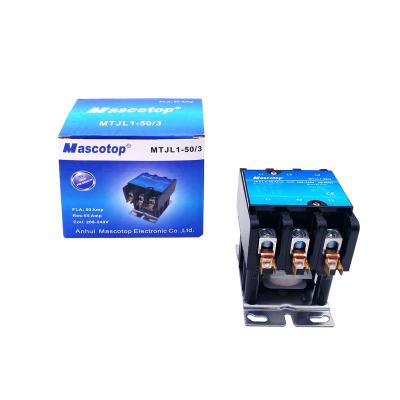 China All Mascotop Copper General MTJL-3P-50A/240V AC Magnetic Coil Contactors For Air Conditioner for sale