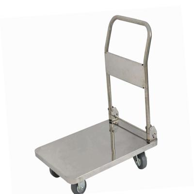 China High Precision Modern Design 201 Stainless Steel 304 Special Push Golf Torlley Flatbed Trolley for sale