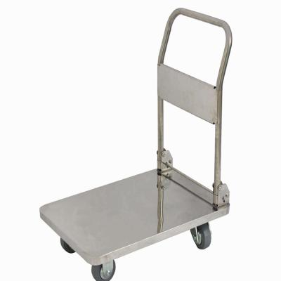 China New Arrival High Precision Quality 201 Modern 304 Stainless Steel Serving Flat Bed Serving Trolley for sale