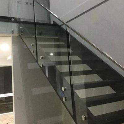 China Modern Factory Direct Sale Fully Frameless Patch Fit Tempered Glass Balustrade / Standoff Glass Balustrade for sale