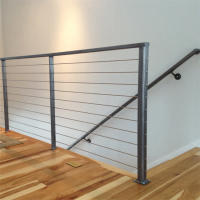 China Modern Steel Cable Railing Post Outside Guard Cable Railing for sale