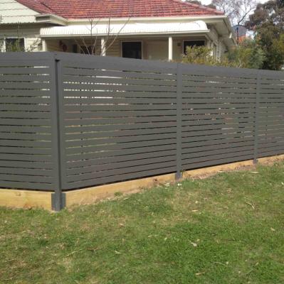 China ECO-FRIENDLY Beautiful Aluminum Slat Fence Aluminous Fence Panel for sale