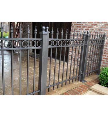 China Traditional Wrought Iron Flower Laser Fence for sale