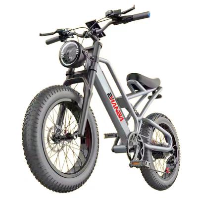 China Aluminum Alloy 48V 350W 500W 750W 1000W 20inch Full Suspension Fat Tire Electric Bicycle Shimano 7 Speed ​​Ebike Folding Electric Bike for sale