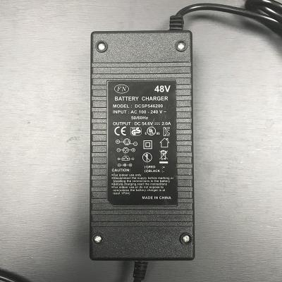 China Electric Motorcycle / Scooter 54.6V 2A Scooter Charger For E4 Battery 48v for sale