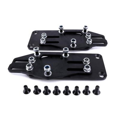 China Black Adjustable Motor Mount Adapters Motor Mount Sliders Motor Sliders Motor Mount Adapters Black For 1997-2013 GEN III/IV LS Series for sale