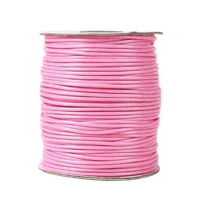 China Low Shrinkage Wholesale Diy 1Mm Wax Yarn High Tensile Polyester Wax Thread For Sewing for sale