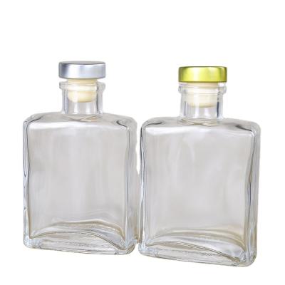 China Beverage Square 125ml Liquor Glass Bottle High Quality Spirits for sale