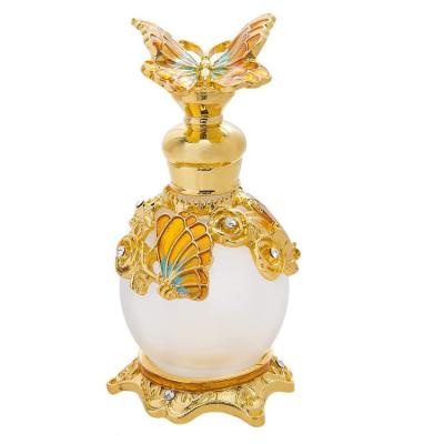 China Personal Care 15ml Fancy Crystals Style Oil Jewelry Encrusted Arabian Perfume Bottle for sale