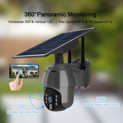 China cámara inalámbrica con pilas solar solar de la cámara para exterior 8W de 1080P 4G en venta