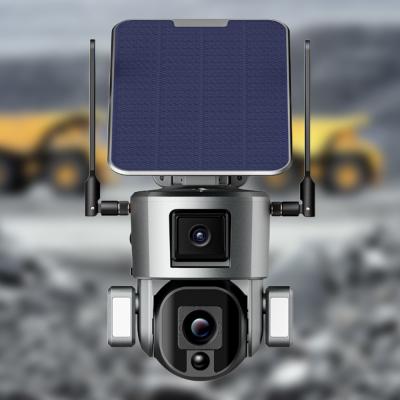 Китай 4G Solar Dual Linkage Cameras 4K 20000mAh Battery 10X Zoom Solar IP Camera продается