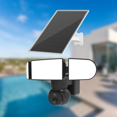 Κίνα 4G Cellular Security Camera 1500 Lumens Garden Flood Light 8W Κάμερα ηλιακού πάνελ προς πώληση