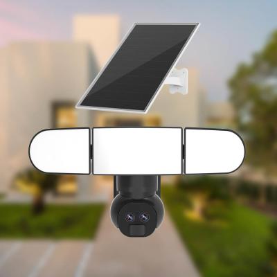 Κίνα WiFi Solar Floodlight Camera 4MP 2K Human Motion Tracking 12X Hybrid Zoom προς πώληση