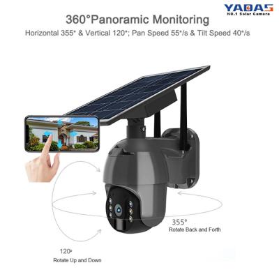 Cina 15600mAh Capacità della batteria Wi-Fi Camera di sicurezza solare 1,65 Kg Angolo di visione 120° in vendita