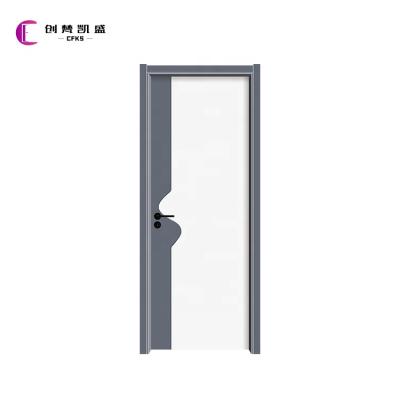 China New Design Fancy Modern Concise Modern Compound Oak Wood Door Interior Doors for sale