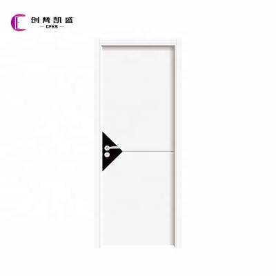 China White Modern Plywood Veneer Villa Style Entrance Doors Bedroom Entrance Doors Modern Design Modern Elegant Wood Wooden Door Prices for sale