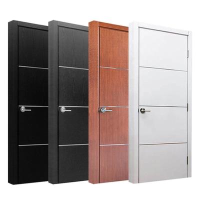 China Simple Design Modern Warm Oak Interior Doors Sale Villa Bedroom Solid Door for sale