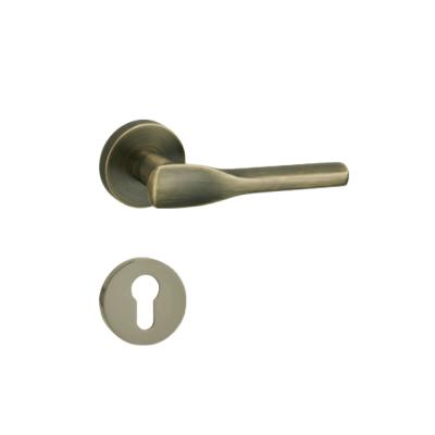 China Home Door Furniture Hardware Lever Door Handle Brass Mortise Interior Door Lock for sale