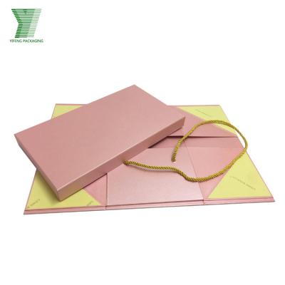 China Wholesale Custom Logo Recyclable Foil Closure Flat Magnetic Folding Cardboard Box For T-shirt/Clothing/Cosmetic Bulk Product Packaging for sale