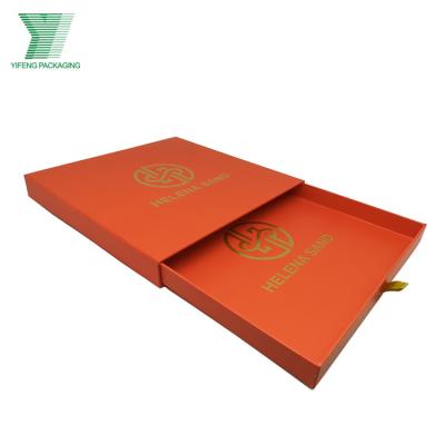 China China Supplier Premium Cardboard Clothing Display Handmade Rigid Gift Box Women's Silk Paper Garment Drawer Box Announcement Scarf With Ribbon for sale