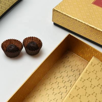 China Yifeng Handmade Packaging Chocolate Box Cardboard Packaging Luxury Wholesale Gold Foil Printing Custom Paper Candy Wedding Favor Gift Box for sale