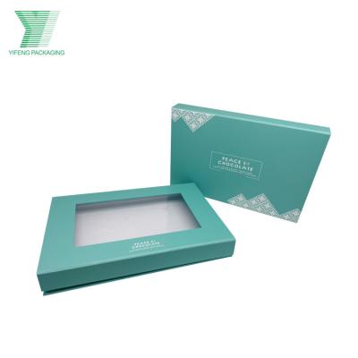 China Recycled Materials China Made Luxury Velvet Pouch Bracelet Gift Box Cosmetic Box New Arrival Simple Elegant Custom Logo Design Chocolate Paper Box for sale