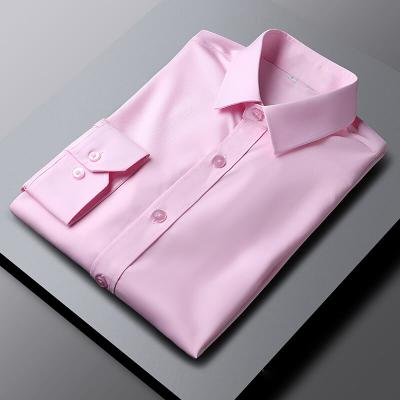 China High-end anti-pilling wedding party business wear elegant spread white cotton men's collar plus size shirt for sale