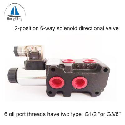 China Manual Operated Monoblock Three Directional Hydraulic Valve 24 Spool Valve Gpm 12v DC Solenoid Selector Hydraulic Diverter Valve for sale