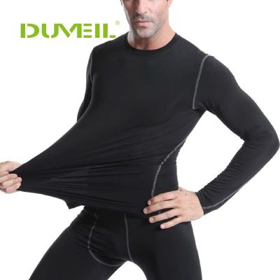 China Wholesale Anti-Wrinkle Gym Wear Quicky Dry Men's Compression Wear Fitness Sport Wear Training T-shirt Breathable Gym Clothing Men for sale