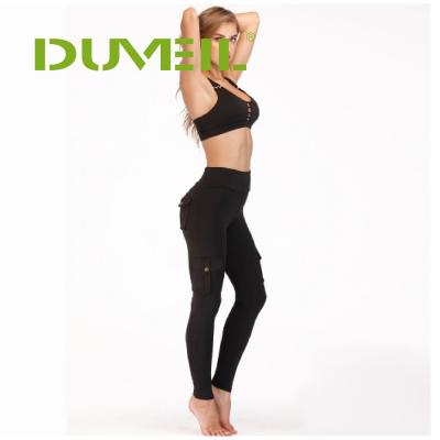 China Custom Factory OEM Ladies Breathable Fitness Leggings Quick Dry Fit Women Sports Yoga Pants Compression With Side Pocket for sale