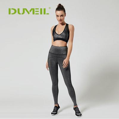 China Sexy Backless Gym Stretch Pants Antibacterial Women's Yoga Running Fitness Suit for sale