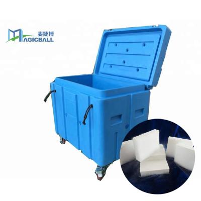 China With Wheel Magicbal Cryogenic Storage Transport Box Dry Ice Cooler Dry Ice Storage Box For Export Container for sale