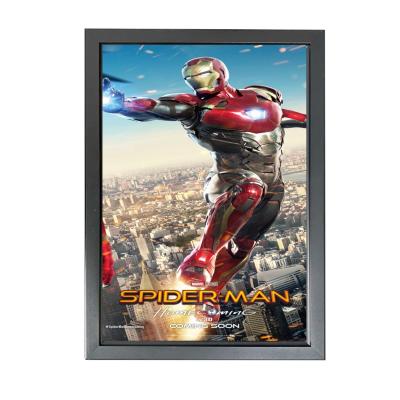 China Indoor Custom Aluminum Frame Led Movie Posters Light Box Indoor Slim Led Light Box For Cinema Advertising Promotion for sale