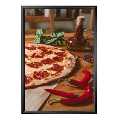 China Indoor Slim Aluminum Picture Frame Led Menu Poster Light Box For Restaurant Poster Advertising Led Light Boxes for sale