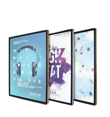 China Indoor Slim Led Light Box Poster Advertising Light Box Customized Size A4/A3/A2/A1/A0 Illuminated Magnetic Advertising Light Box for sale