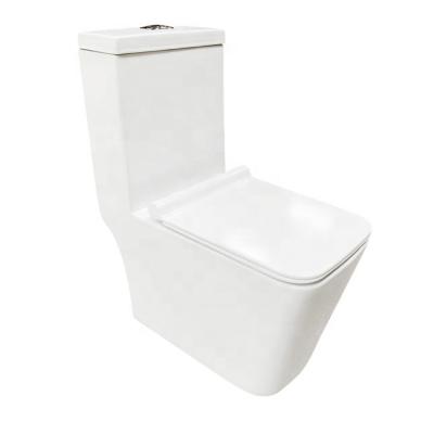 China New Design Double-Flow Italian Style White Porcelain One Piece Toilet Bowl For Home Or Hotel Bathroom for sale