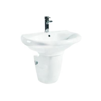 China Modern Single Hole Sanitary Ware Single Hole Modern Ceramic Basins Pedestal Lavatory Bathroom Toilet Wall Mounted Sink for sale