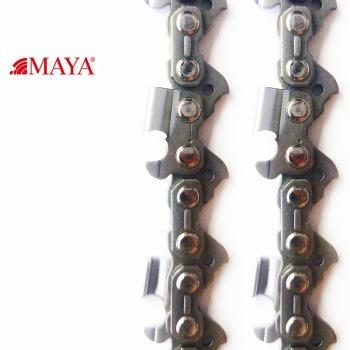 China 100 Main Feet High Quality MAYA 3/8 .058 73LPX Full-chisel Diamond Chainsaw Carbide Saw Chain/Garden Tools for sale