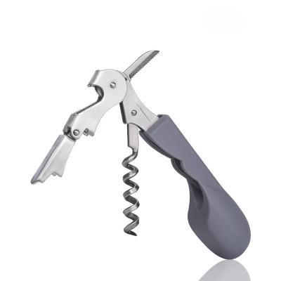 China Viable Multifunctional Plastic Handle Wine Corkscrew Bottle Opener Key for sale