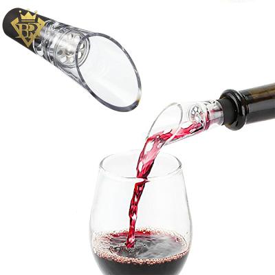 China Cheap Wine Pouring And Aerating Wine Aerating Pourer And Decanter Spout for sale