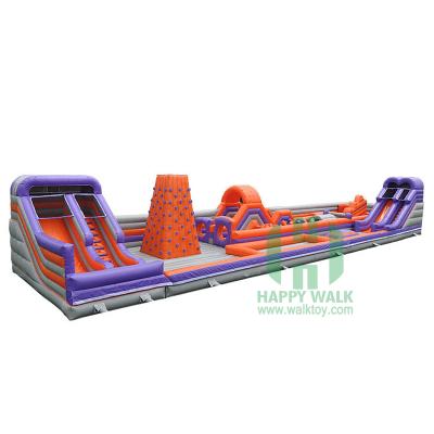 China Durable PVC Kids Inflatable Playground with Obstacle Course and Climbing Wall for Team Building for sale