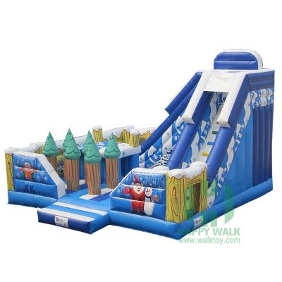 China Custom Happy Family Christmas Kids Inflatable Playground For Sale for sale