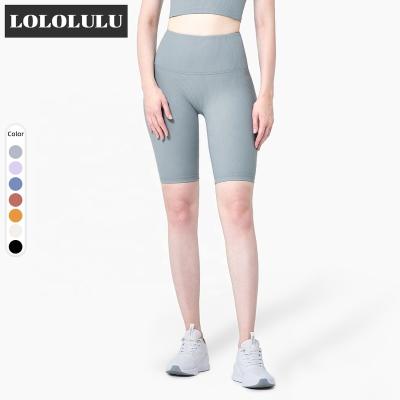 China Amazon Selling Parallel Crotch Breathable Hot Yoga Panties With High Waist Ribbed Shorts Gaiters for sale