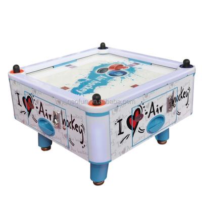 China White coin operated air hockey table game games coin operated air lottery Li Fun lottery air game machine Max W1100*D1100*H730mm for sale