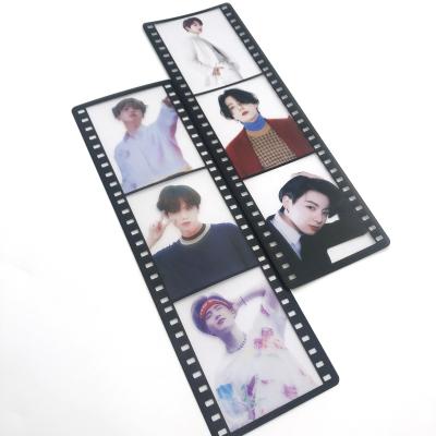 China Fashion new kpop supplier kpop photo lomo custom printing transparent film strip plastic cards for sale